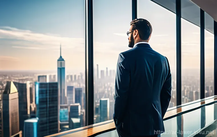 법률 변호사로서의 글로벌 진출 사례 - **Experienced Lawyer Analyzing International Legal Texts**
    A detailed, cinematic image of an exp...