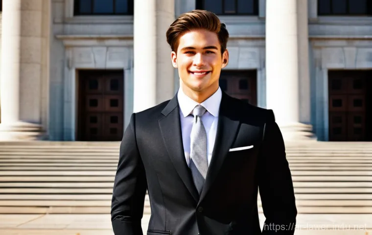 변호사 실기 준비를 위한 과목별 전략 - **Prompt 2:** A group of three diverse young adults (two men and one woman), aged around 20-28, are ...