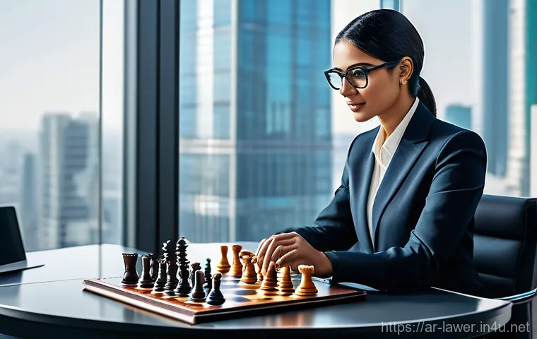 변호사 업무의 하루 일과 - **Prompt: The Empathetic Legal Guide**
    A professional, compassionate Arab lawyer (either male or...