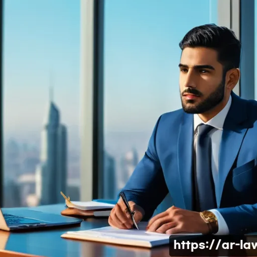 변호사 실무 초보자를 위한 업무 체크리스트 - **A Young Lawyer's Ambitious Start**
    A vibrant, medium-close-up portrait of a determined young m...